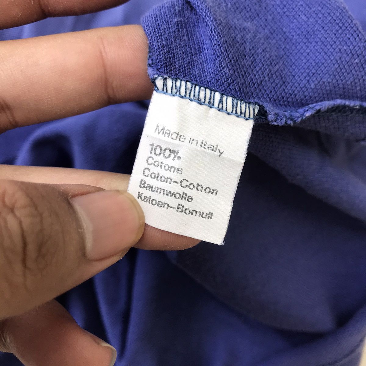 Lanvin × Vintage Vintage Lanvin Paris Purple Polo Shirt chest logo embroidere Size US M / EU 48-50 / 2 - 8 Thumbnail