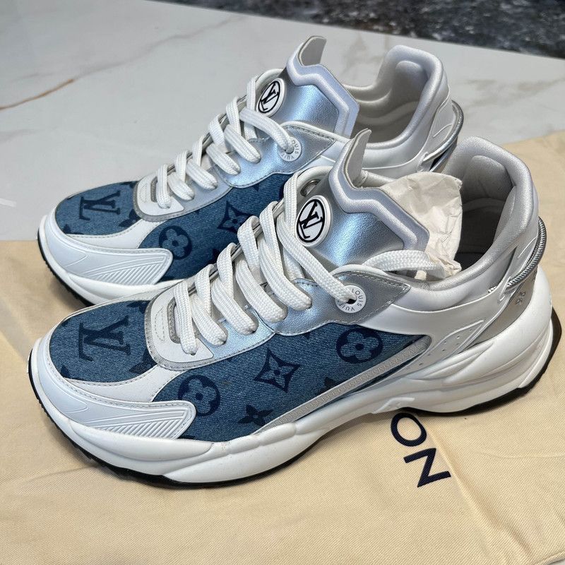 Louis Vuitton Louis Vuitton Run 55 Denim Low-Top Sneakers - Size US 8 / IT 38 - 1 Thumbnail