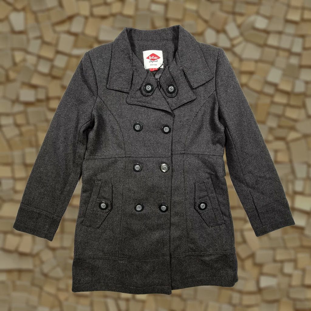 Vintage Lee Cooper Womens Wool Blend Tweed Jacket Grey UK 8 Coat Size M / US 6-8 / IT 42-44 - 1 Thumbnail