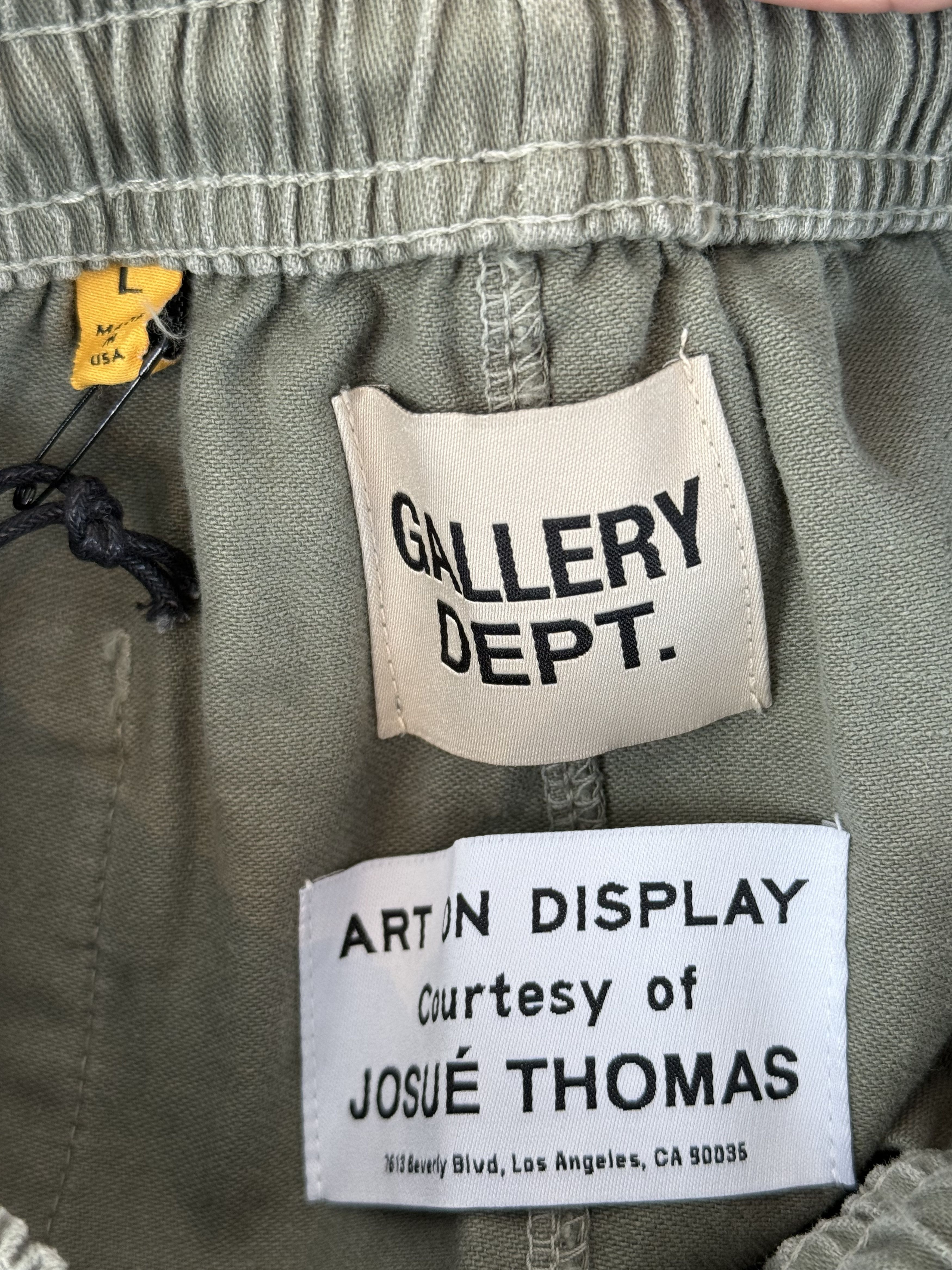 Gallery Dept. Gallery Dept Olive & Black Dept Logo Zuma Shorts Size US 38 / EU 54 - 3 Thumbnail