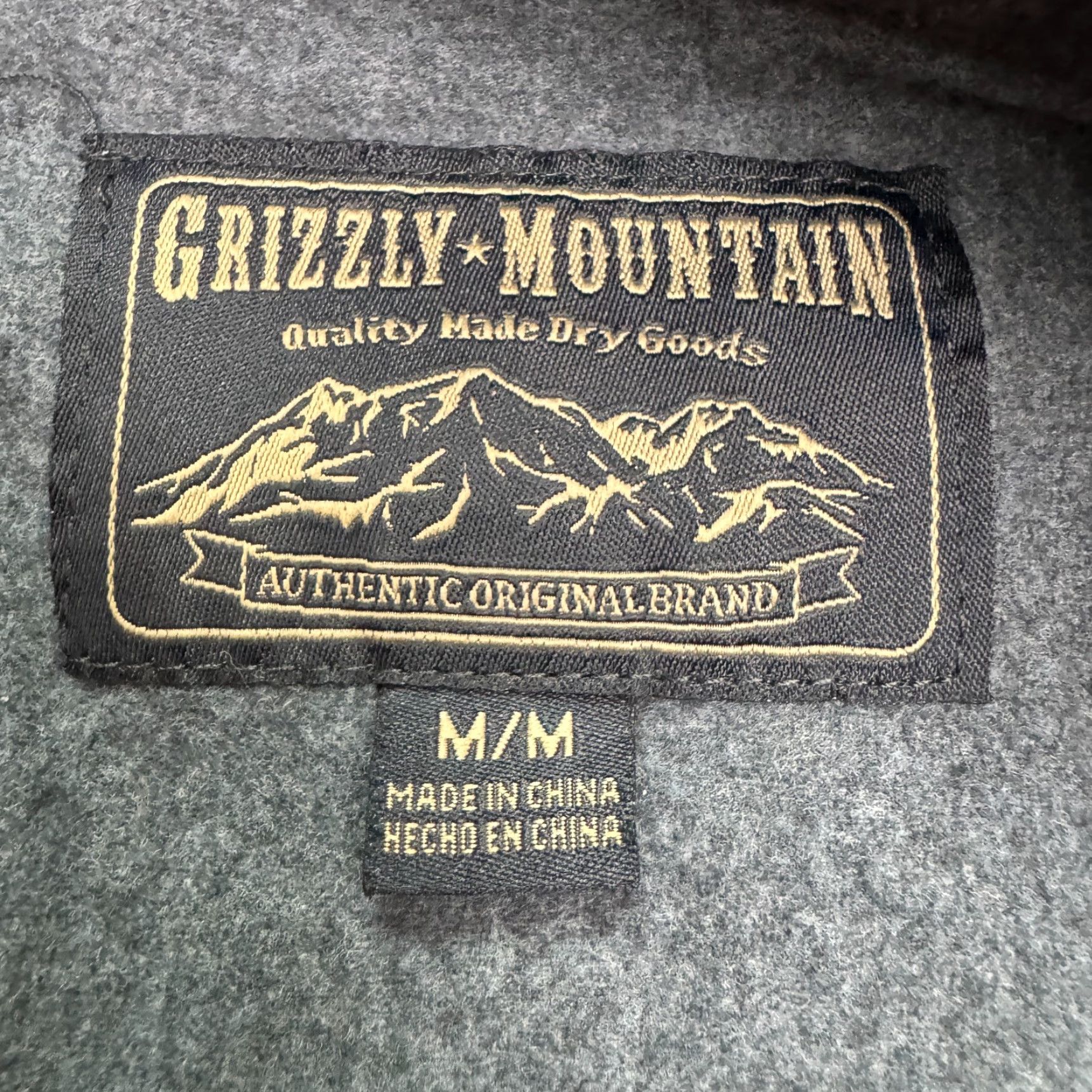 Vintage Grizzy Mountain Flannel Shirt Mens Medium Blue Heavyweight Work Button-Up Classic Outdoor Size US M / EU 48-50 / 2 - 5 Thumbnail