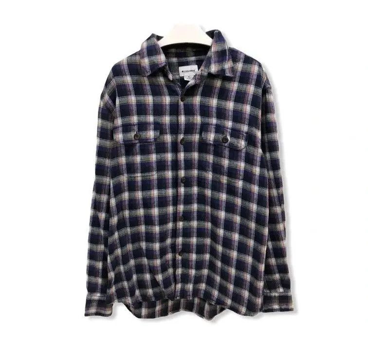 Converse Vintage Converse Plaid Tartan Flannel Shirt 👕 Size US M / EU 48-50 / 2 - 1 Thumbnail
