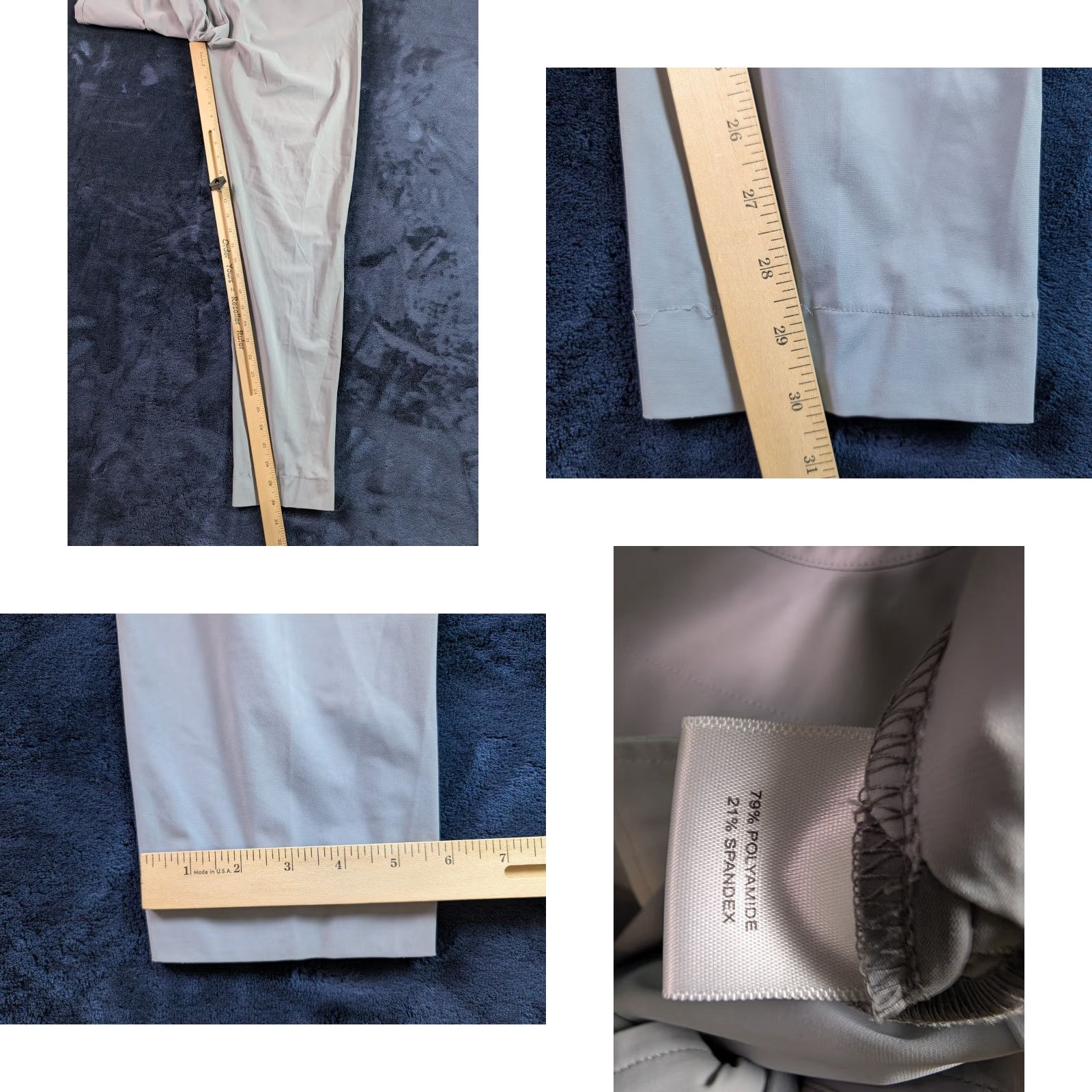 Peter Millar Peter Millar Blade Performance Ankle Sport Golf Pants Mens 36 Gray Short Inseam 30 Regular" Size US 36 / EU 52 - 8 Thumbnail