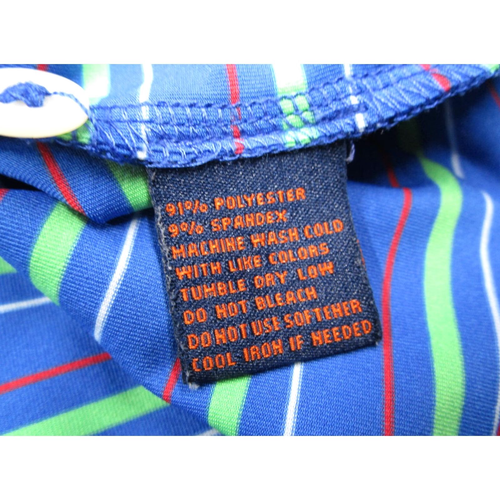 Vintage DONALD ROSS SPORT Shirt Mens XL Blue STRIPED Polo with PLANTATION GOLF CLUB logo embroidered on front - polyester blend Size US XL / EU 56 / 4 - 3 Thumbnail