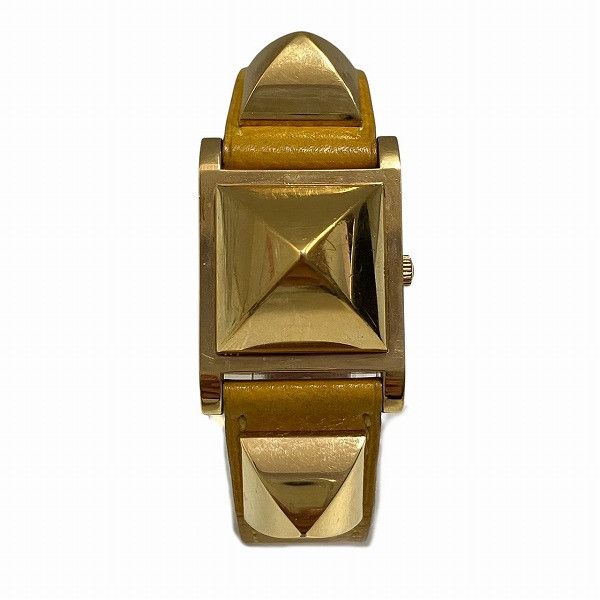 Hermes Hermes Hermes Medor Stainless Steel Watch Metal Quartz Size ONE SIZE - 1 Thumbnail