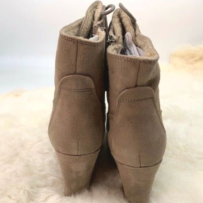 Vintage VINTAGE Report Poet Wedge Boots Women's Size 10 M Brown Zip Lace High Heel Air Force Size US 10 / IT 40 - 6 Thumbnail