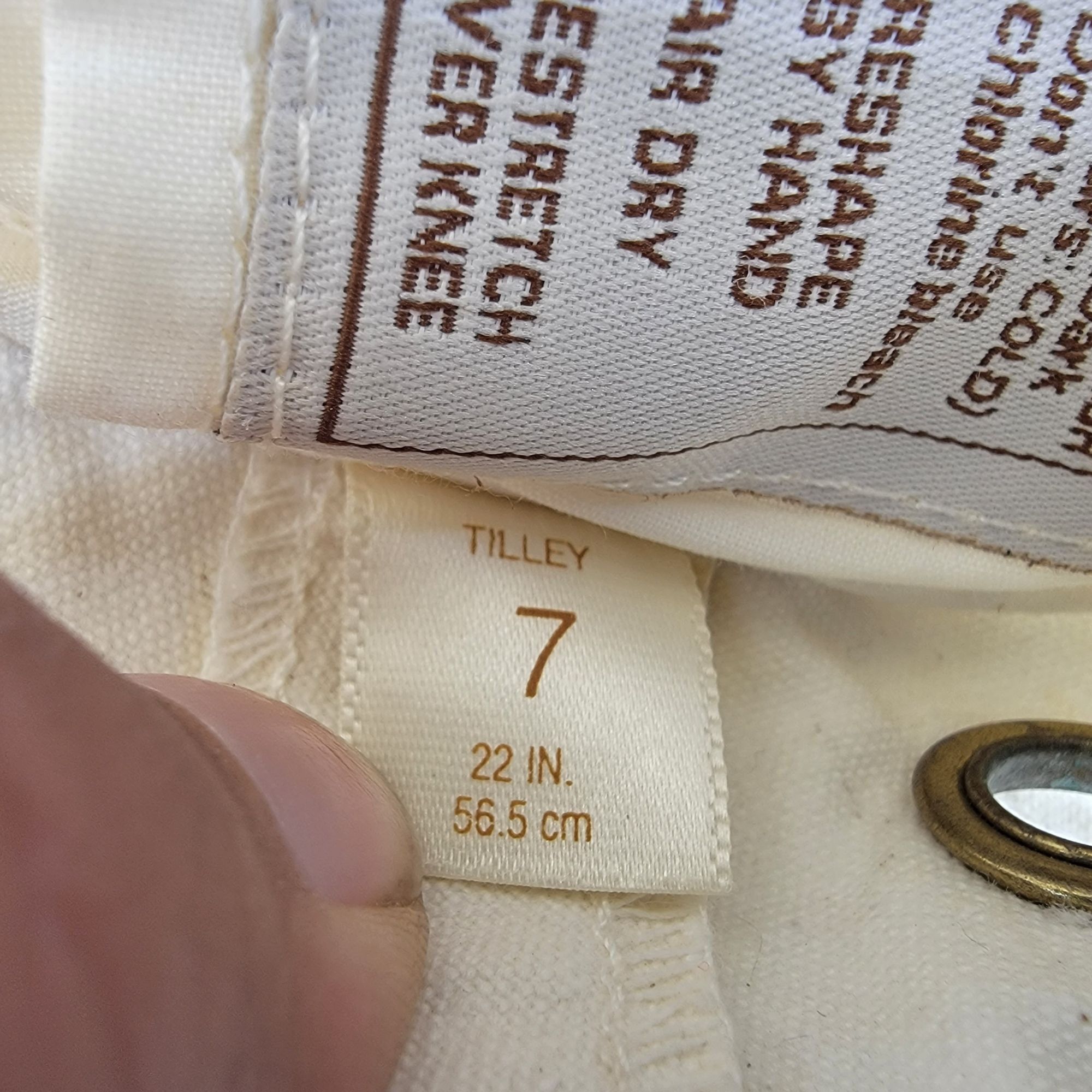 Tilley Endurables Hat Size 7 Beige Breathable Outdoors Campi