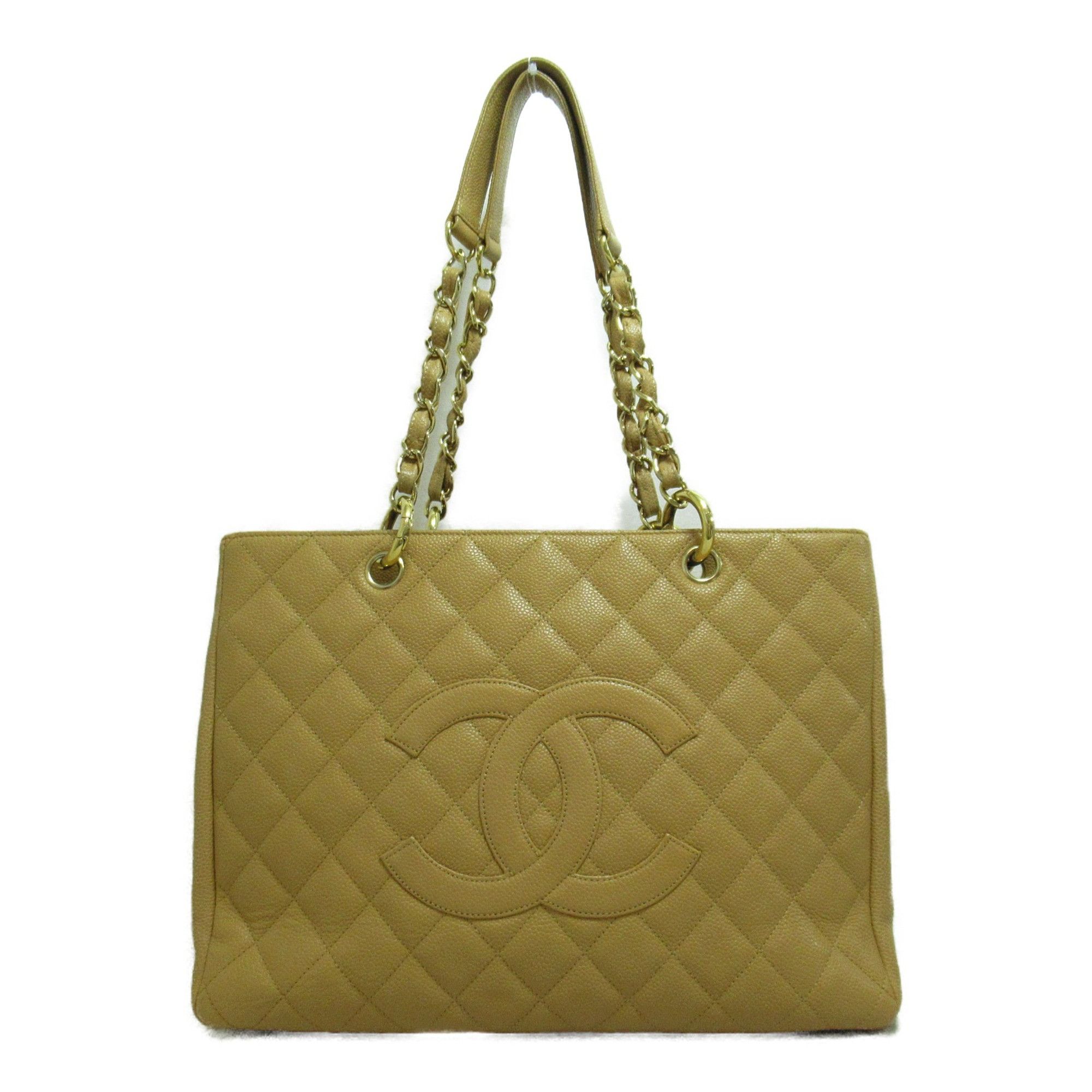 Chanel CHANEL GST tote bag Beige Caviar Skin (Grained Calf) Grailed