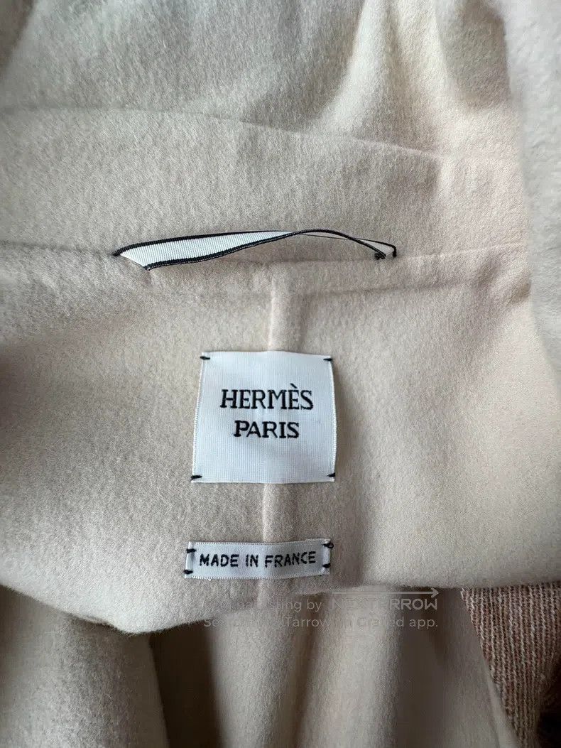 Hermes Hermes Long Double-faced Cashmere Coat with Belt, Leather Size XS / US 0-2 / IT 36-38 - 4 Thumbnail