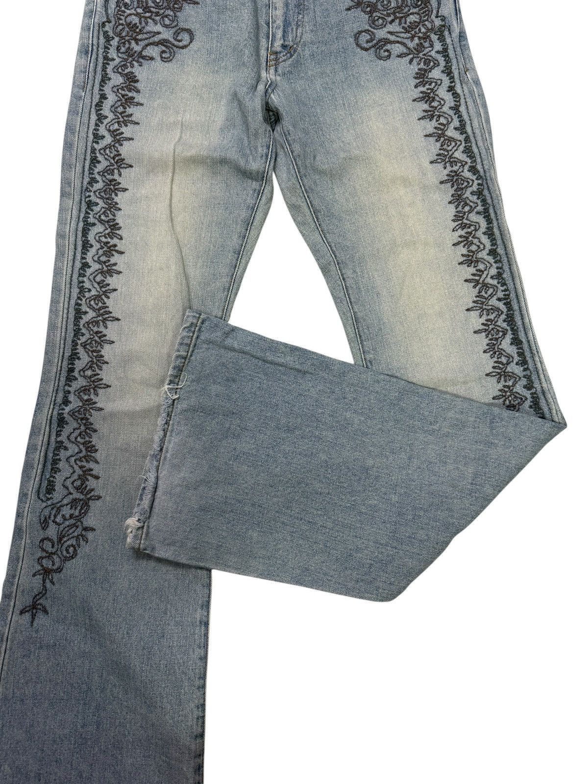 Morgan Homme Flared Jeans Japan Morgan Homme Faded Nice Design Denim Size US 29 - 11 Thumbnail