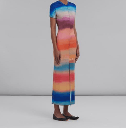 Marni o1srvl11e0624 Dress in Multicolor Size M / US 6-8 / IT 42-44 - 3 Thumbnail