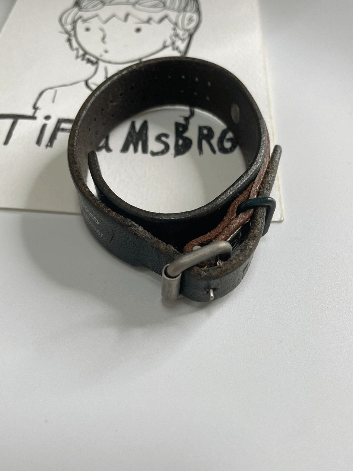 Undercover Udercover Less but Better Leather Bracelet Size ONE SIZE - 3 Thumbnail