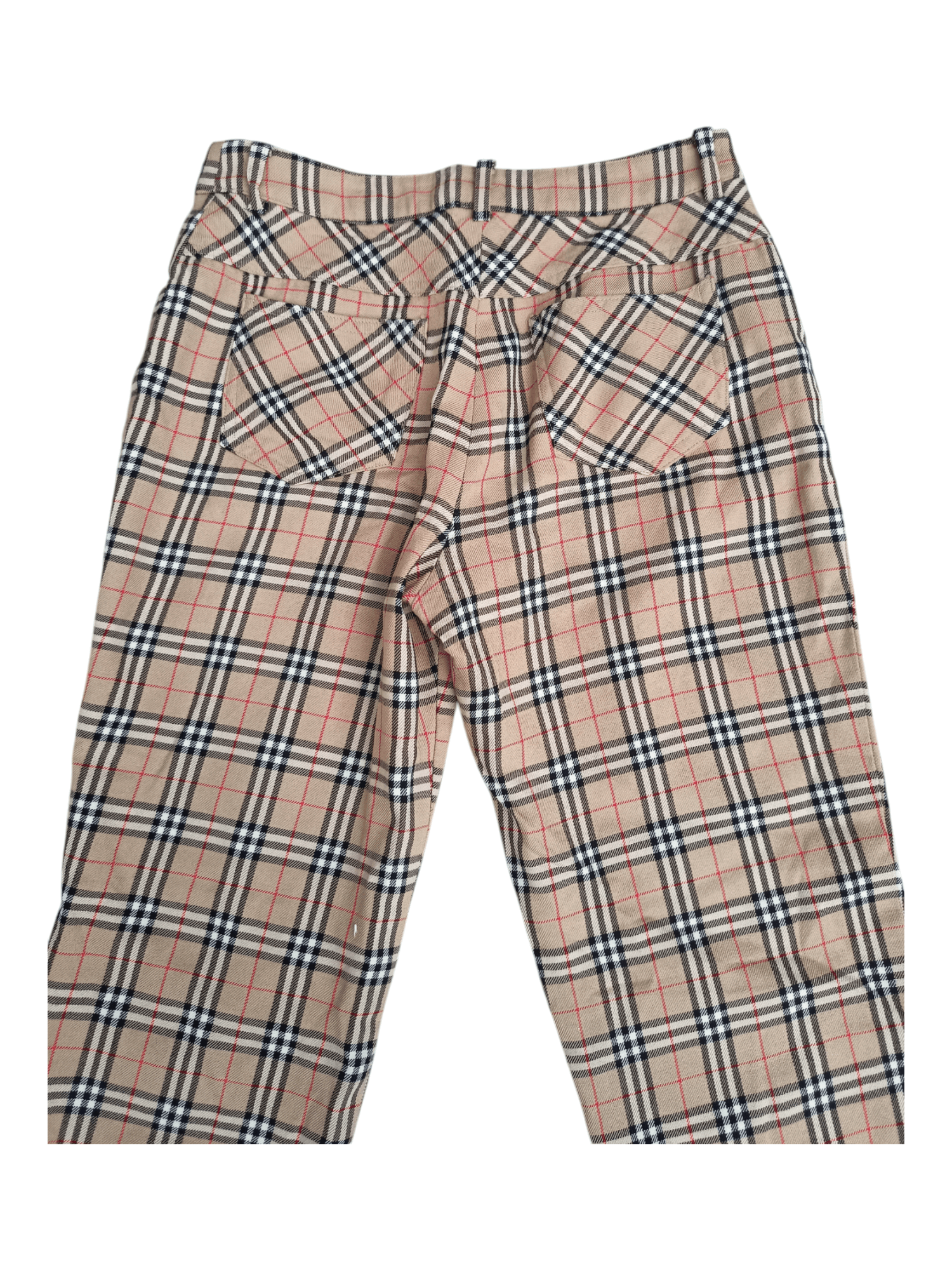 Burberry 🔥VINTAGE BURBERRY NOVA CHECK BLUE LABEL Japan Wool Pants Size 26" / US 2 / IT 38 - 4 Thumbnail