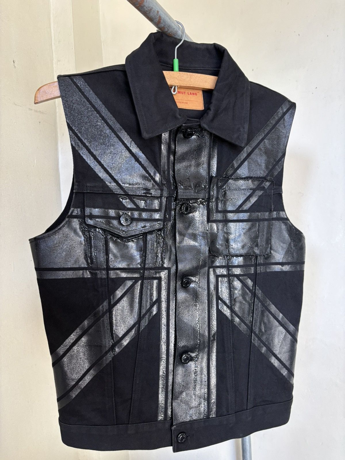 Helmut Lang Helmut Lang - 1997 UnionJack Rubber Paint Size US S / EU 44-46 / 1 - 3 Thumbnail