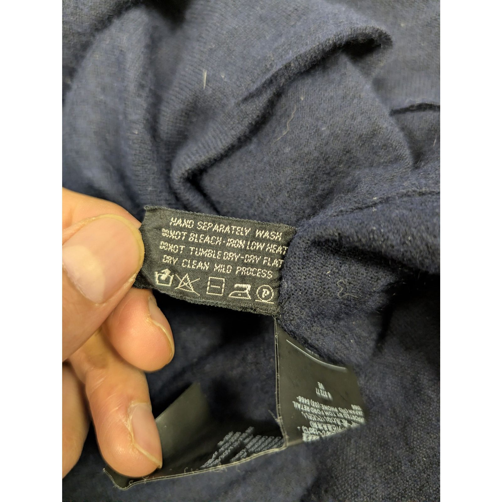 Tom Ford o1rshd1 CC20 Long Sleeve Polo Shirt in Navy Blue Size US L / EU 52-54 / 3 - 23 Thumbnail