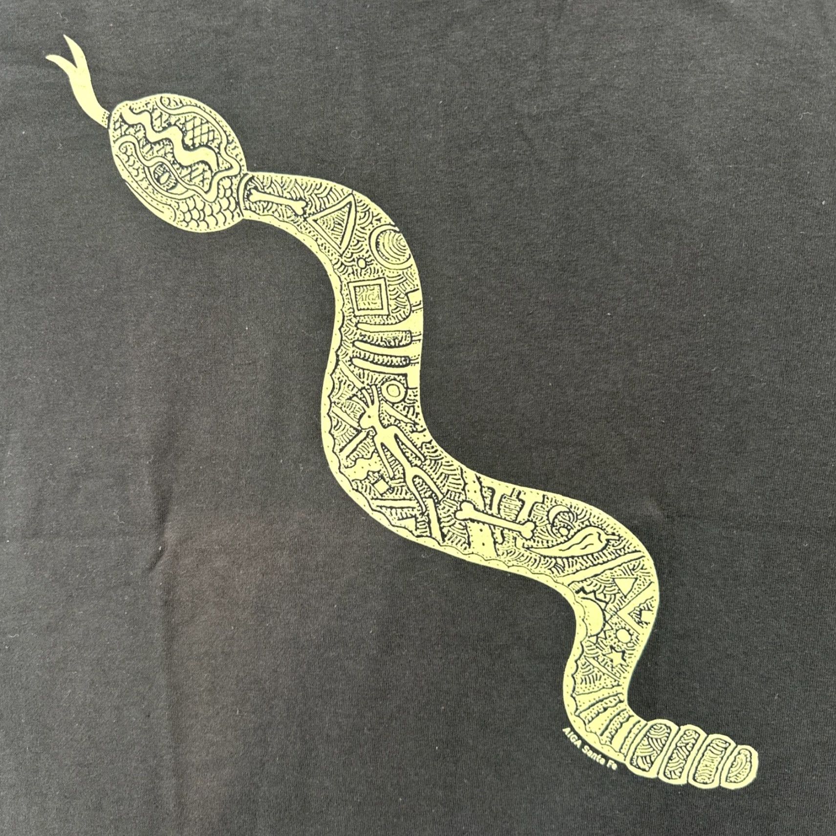 Hanes VINTAGE Hanes Beefy-T Shirt Mens Large Black Graphic Print Rattlesnake Art Short Sleeve Crew Neck All Seasons Boys Mens Size US L / EU 52-54 / 3 - 6 Thumbnail