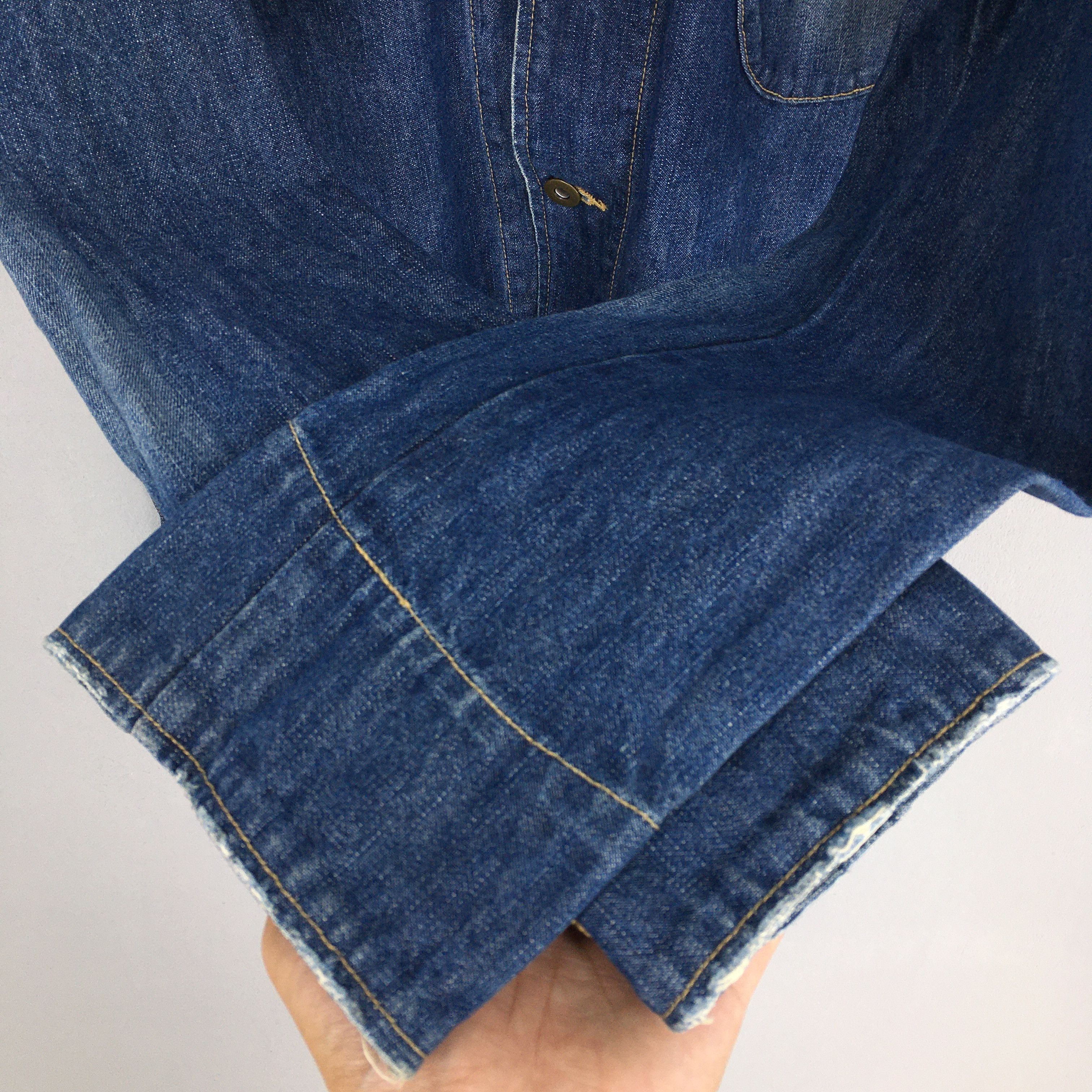 Vintage Vintage 90's Big Shark Denim Workers Blue Jeans Jacket Large Size US L / EU 52-54 / 3 - 7 Thumbnail