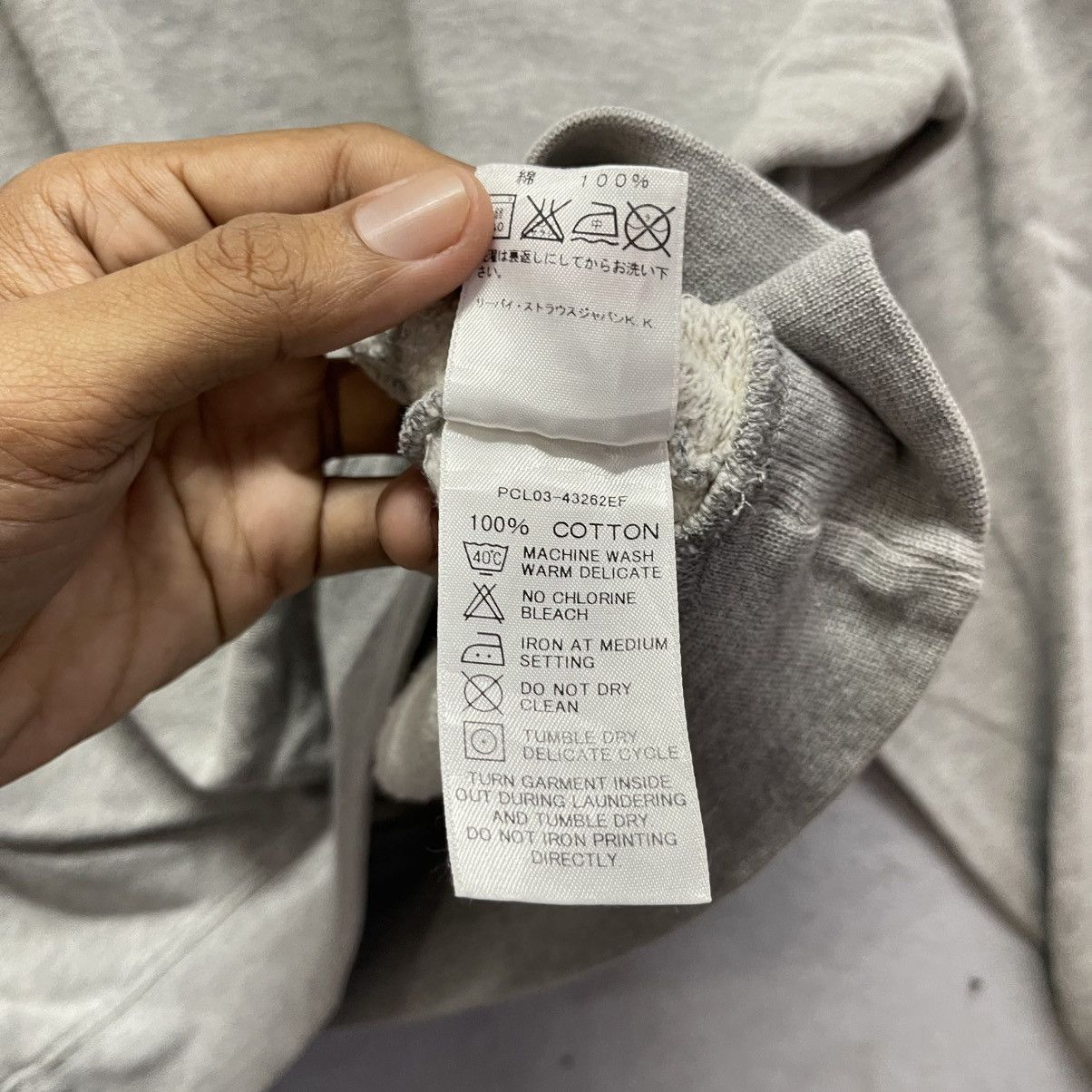 Levi's Levi’s Plain Grey Crewneck Sweatshirt – 90s Vintage Size US L / EU 52-54 / 3 - 10 Thumbnail