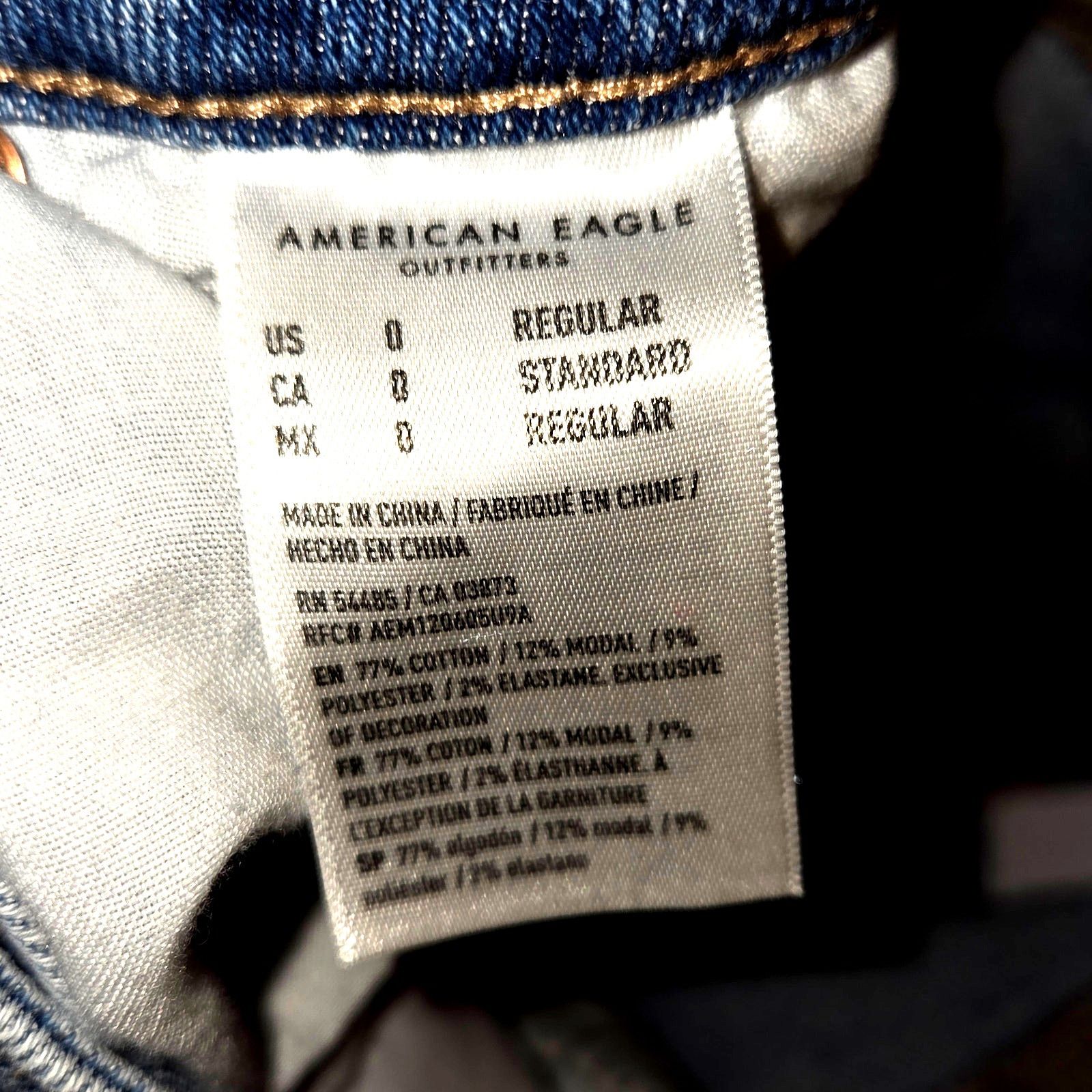 American Eagle Outfitters American Eagle Distressed Jeans - Size 0 Size 25" / US 0 / IT 36 - 6 Thumbnail