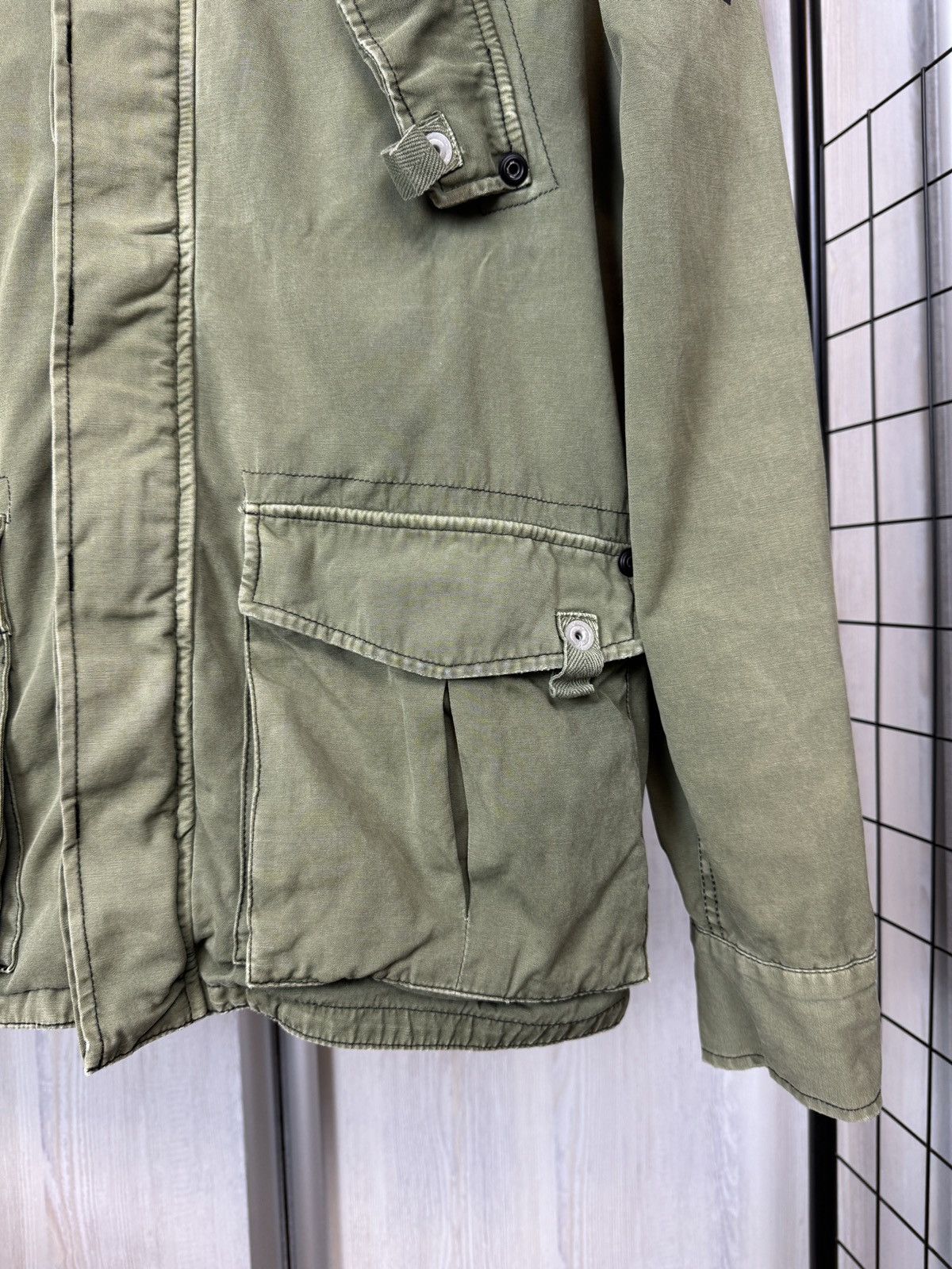 G-Star G-Star Raw vintage faded cotton trench overshirt jacket Size US XL / EU 56 / 4 - 7 Thumbnail