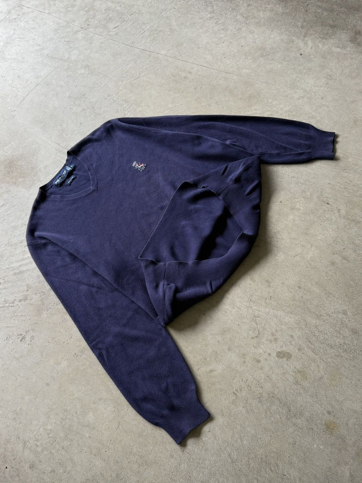 Polo Ralph Lauren Vintage Polo Ralph Lauren Gold V-neck Pullover Sweater Size US L / EU 52-54 / 3 - 5 Thumbnail