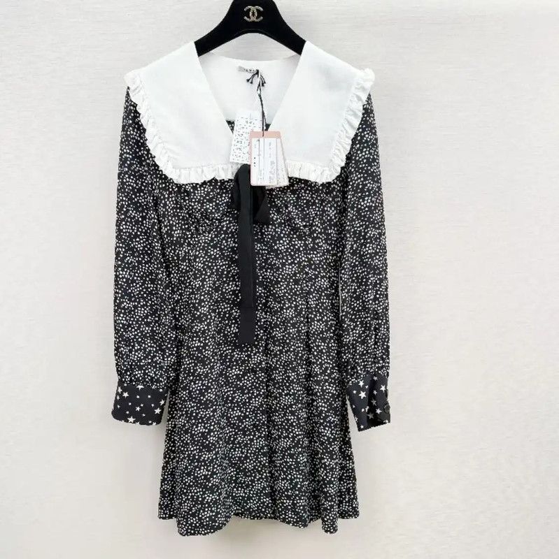 Miu Miu Miu Miu Colorful Silk Long Sleeve Dress 0089 Size S / US 4 / IT 40 - 1 Thumbnail