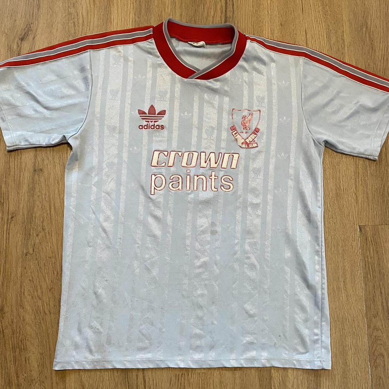 1987-88 Liverpool Away Adidas Football Shirt