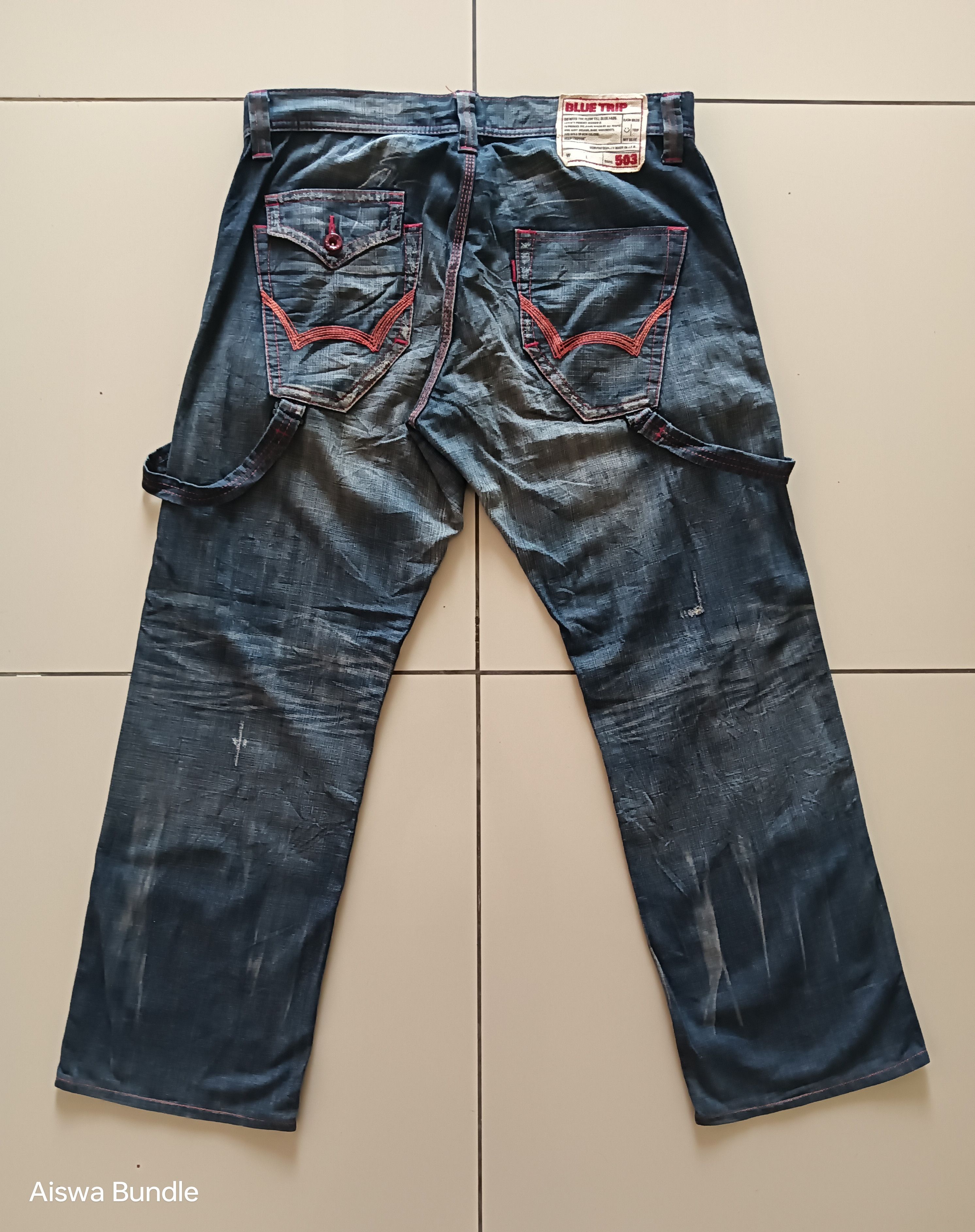 Edwin × Japanese Brand Edwin Blue Trip Distressed Denim Size US 38 / EU 54 - 7 Thumbnail