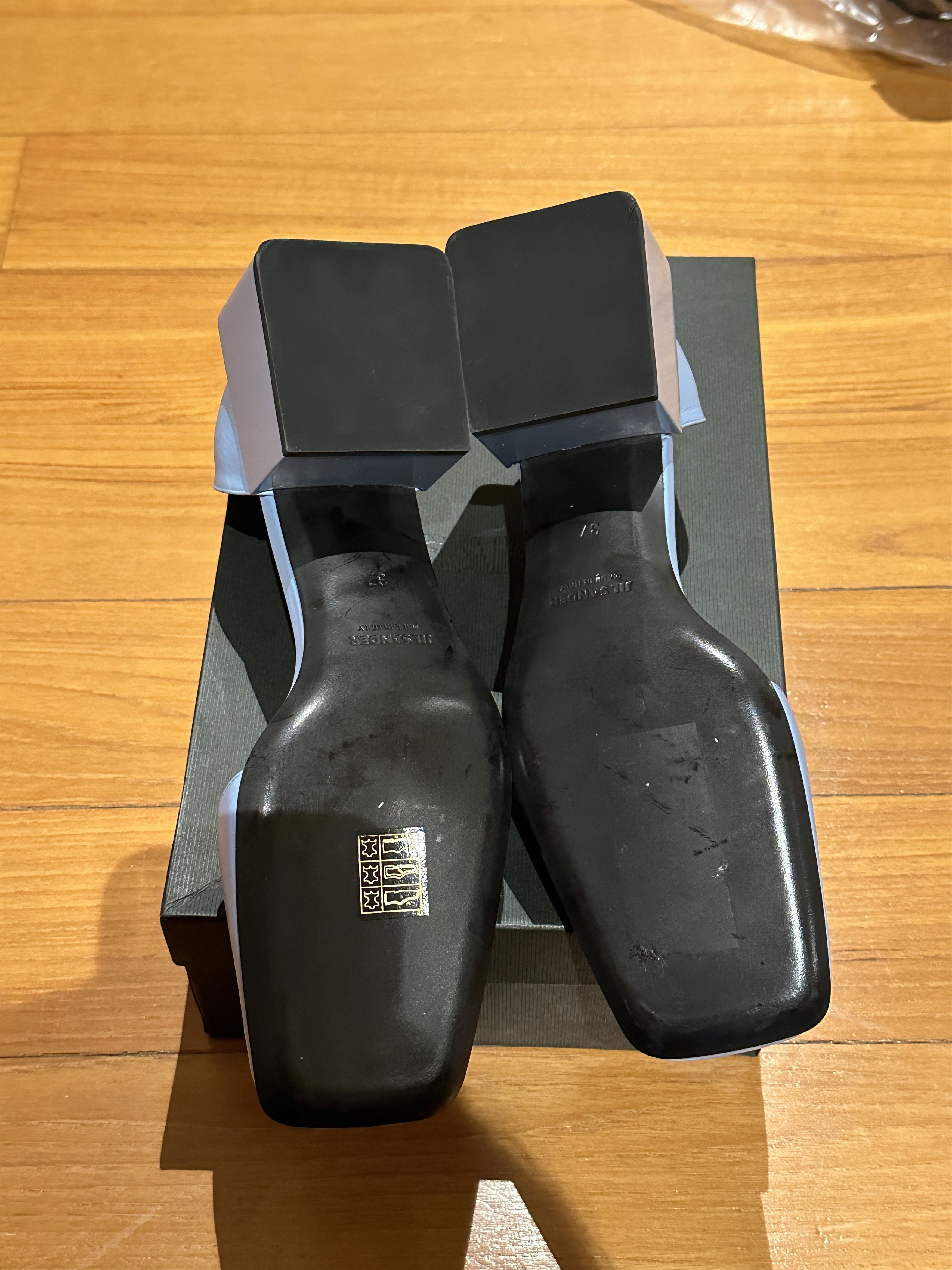 Jil Sander Jil sander 2016 runway way light blue leather slip on Size US 7 / IT 37 - 6 Thumbnail