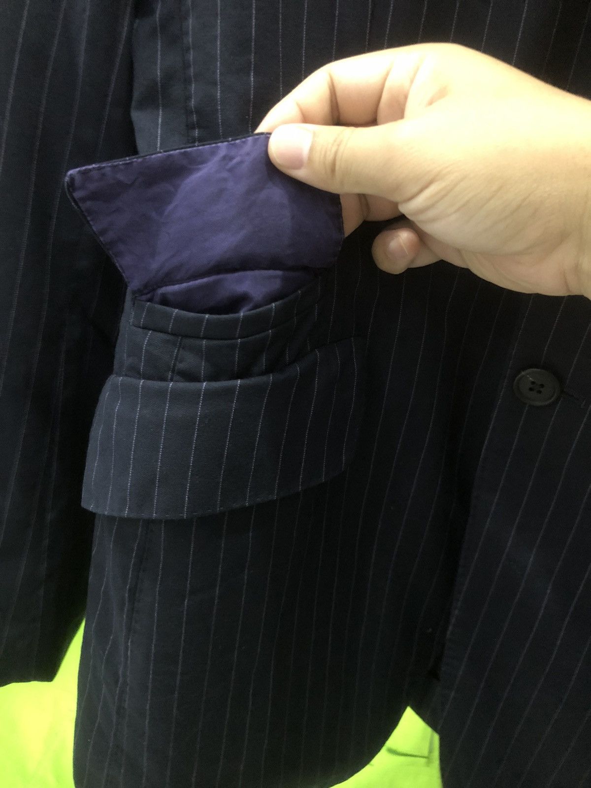 Cerruti 1881 × Paul Smith Paul Smith x Cerruti 1881 stripe blazer single breasted Size 38R - 6 Thumbnail