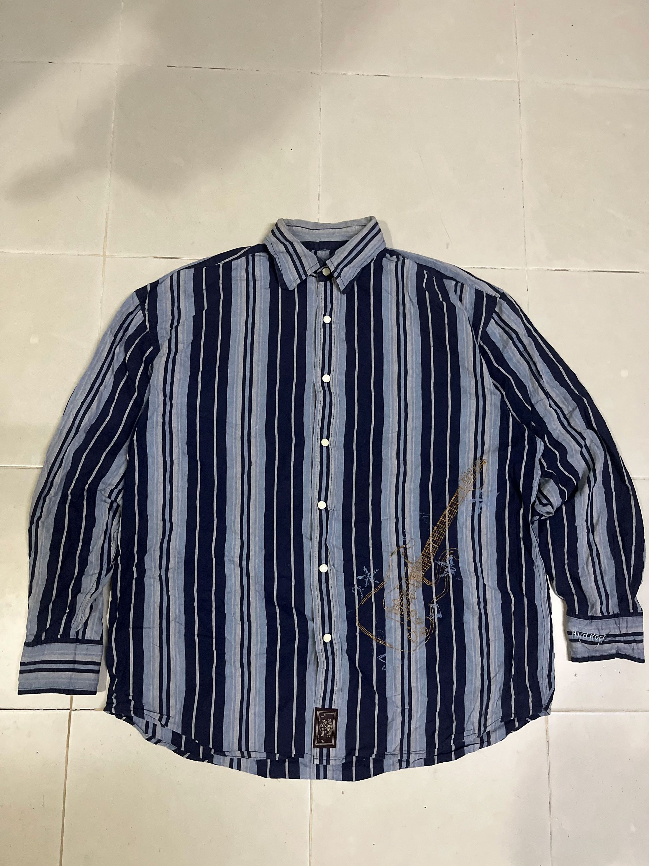 Hard Rock Cafe Hard Rock Cafe Pearl Snap Western Long Sleeve Shirt Size US M / EU 48-50 / 2 - 1 Thumbnail