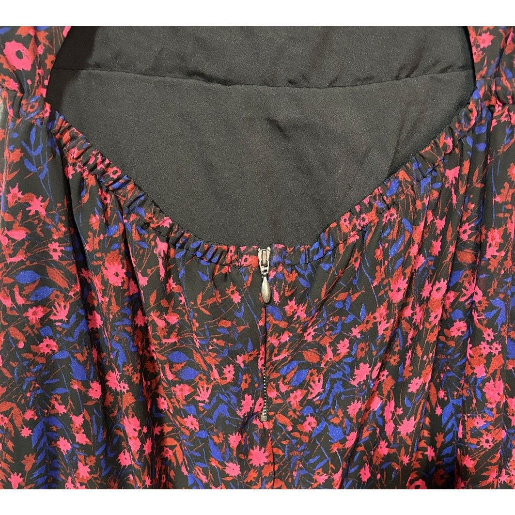 Jessica Simpson JESSICA SIMPSON Women's Black Floral Maxi Dress | Sz L | NWT Size L / US 10 / IT 46 - 6 Thumbnail