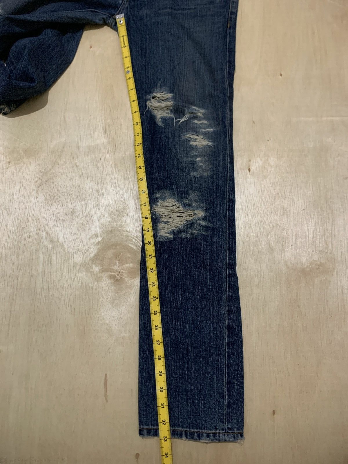 20471120 × If Six Was Nine × Japanese Brand Japanese Brand Distressed Denim Rico Jeans Undercover Style Size US 33 - 15 Thumbnail