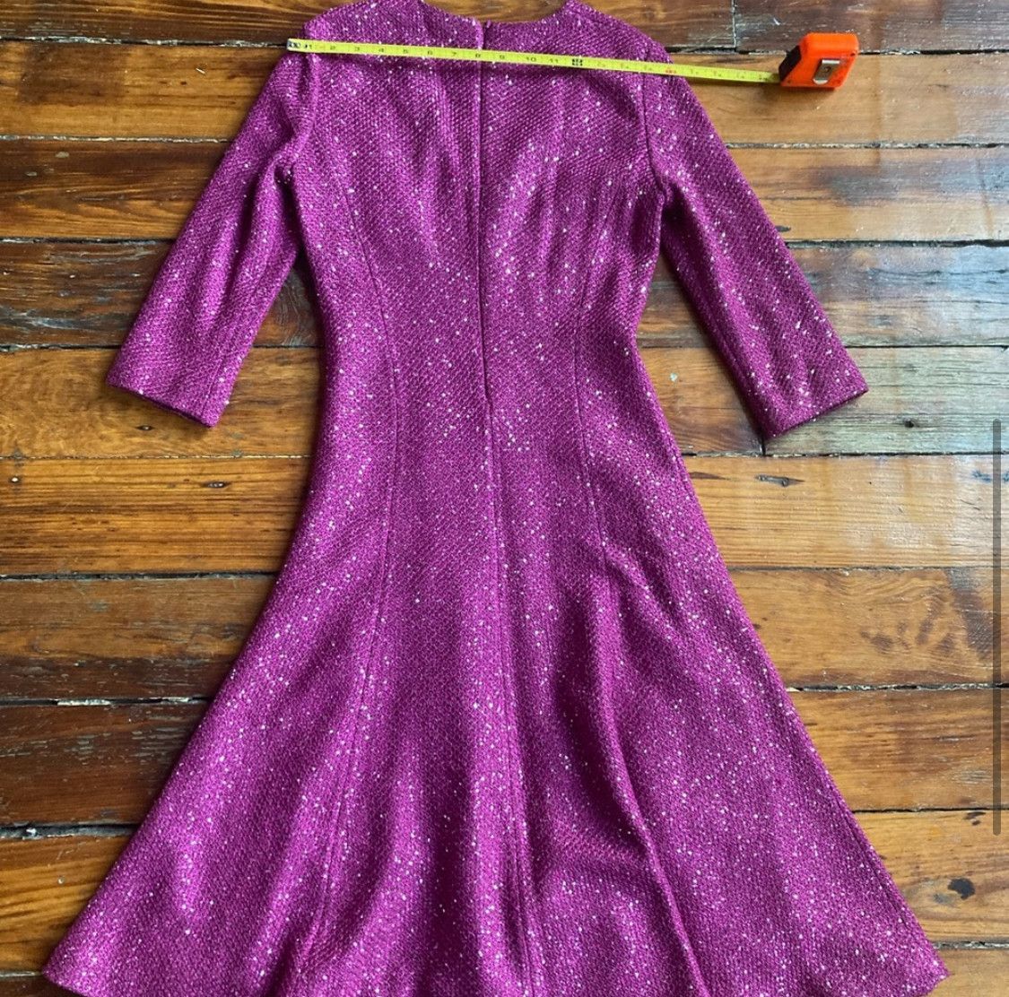 St. John St. John Wool/Sequin V Neck Dress Size XS / US 0-2 / IT 36-38 - 7 Thumbnail