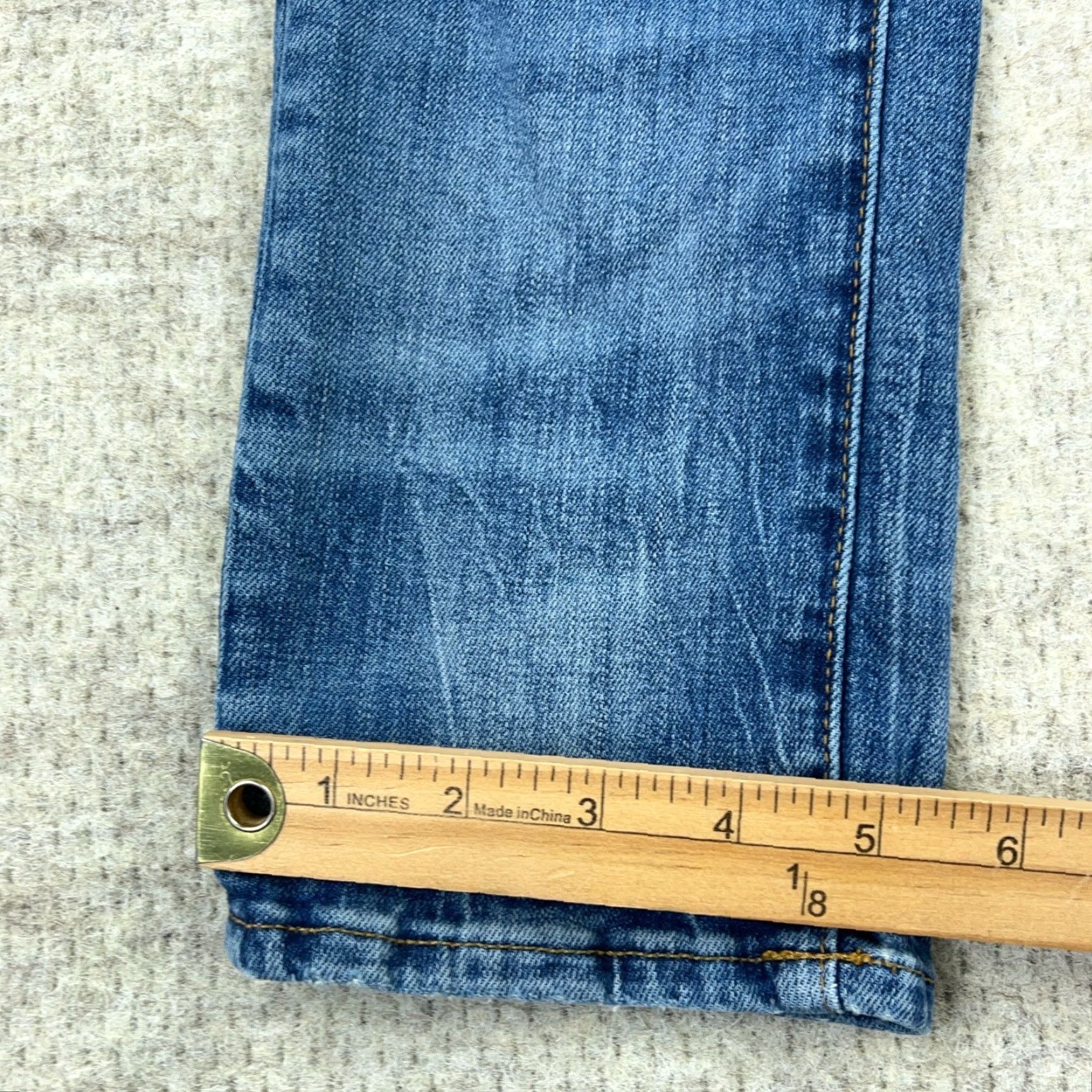 American Eagle Outfitters American Eagle Skinny Jeans Men 30x34 Med Wash Faded Whiskered Rips Holes Flex Size US 30 / EU 46 - 7 Thumbnail