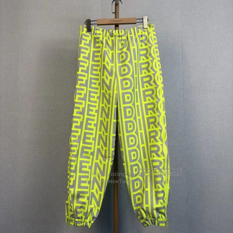 Fendi Fendi Neon Green Print Women's Casual Pants . Size 23" - 1 Thumbnail