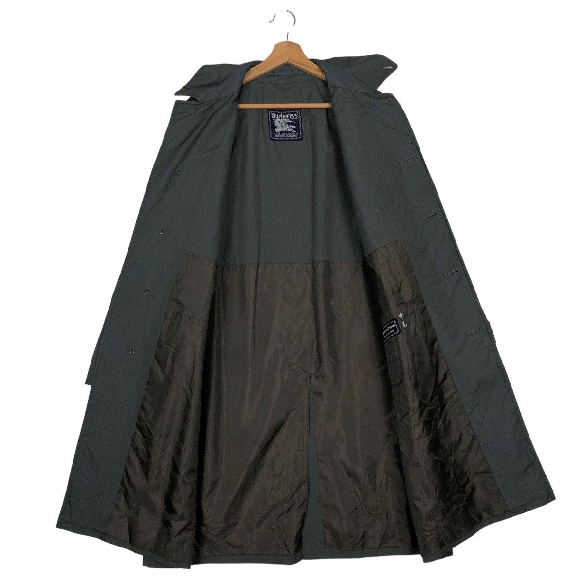 Burberry 🔥Vintage Long Jacket Burberrys Rich Black Size US M / EU 48-50 / 2 - 10 Thumbnail