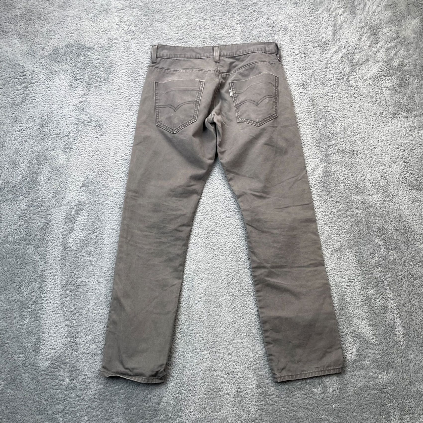Levi's Levi's 511 Pants Slim Chino 28x28 Gray Cotton Flat Front Button Zip Mens Pants Slim Fit Casual Size US 28 / EU 44 - 2 Thumbnail