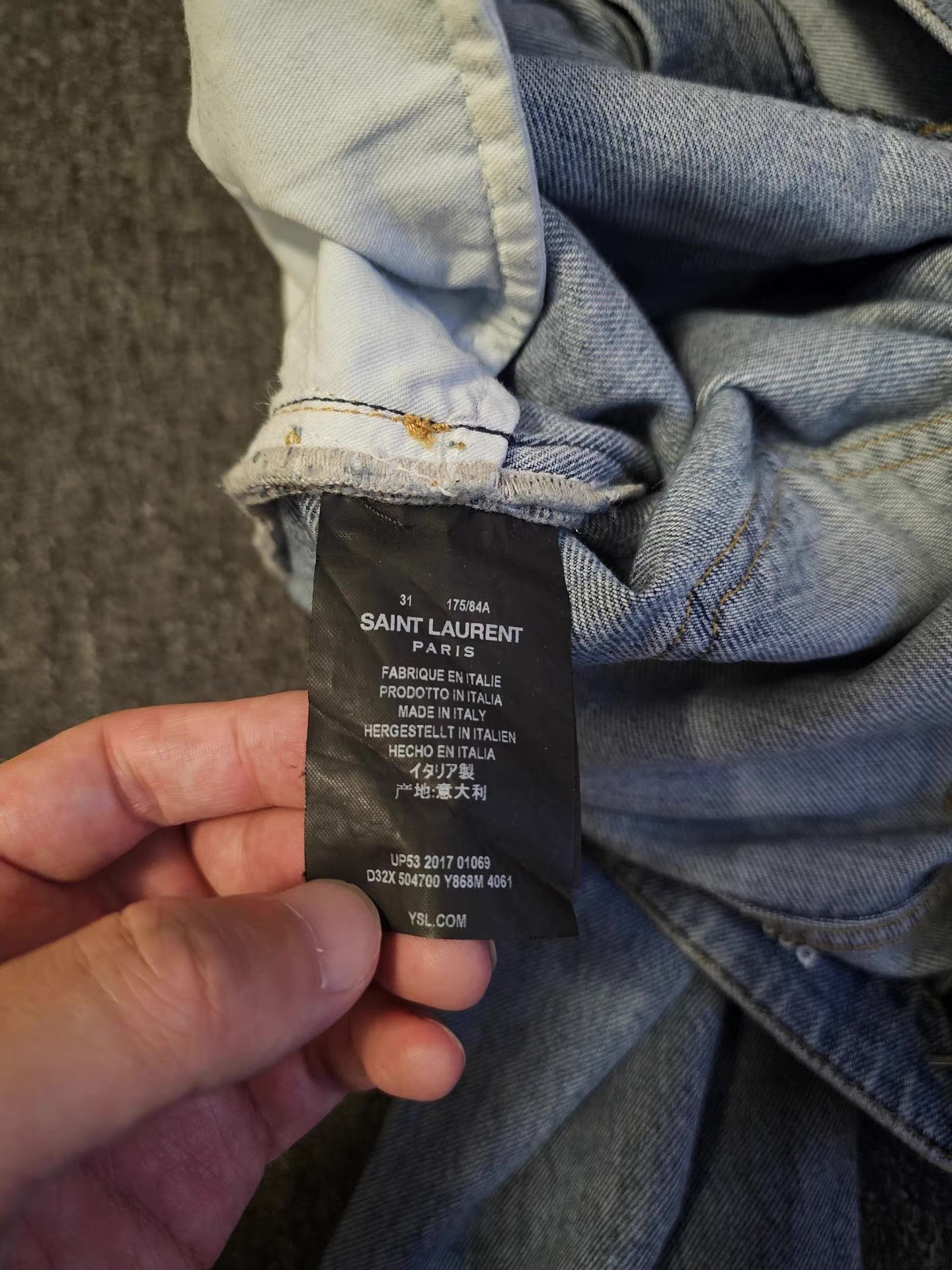 Saint Laurent Paris Saint Laurent jeans, Size US 36 / EU 52 - 6 Thumbnail