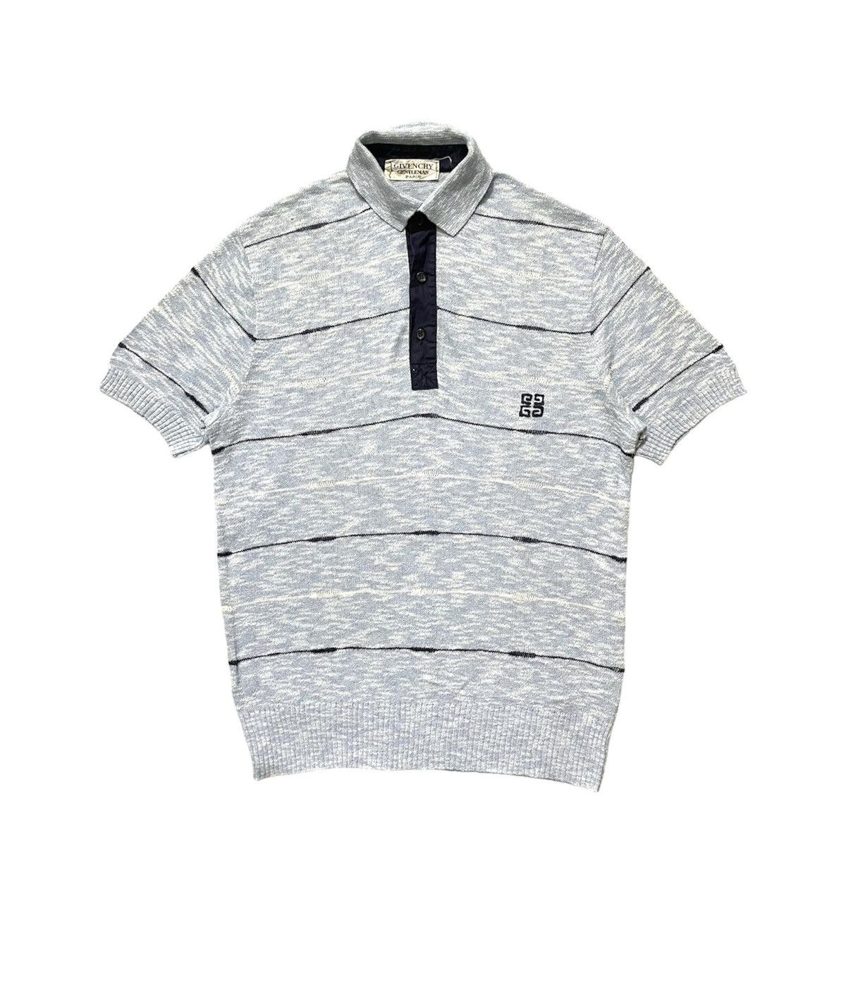 Givenchy Vintage 90s Givenchy Gentleman Triblend Polo Shirt Size US M / EU 48-50 / 2 - 1 Thumbnail