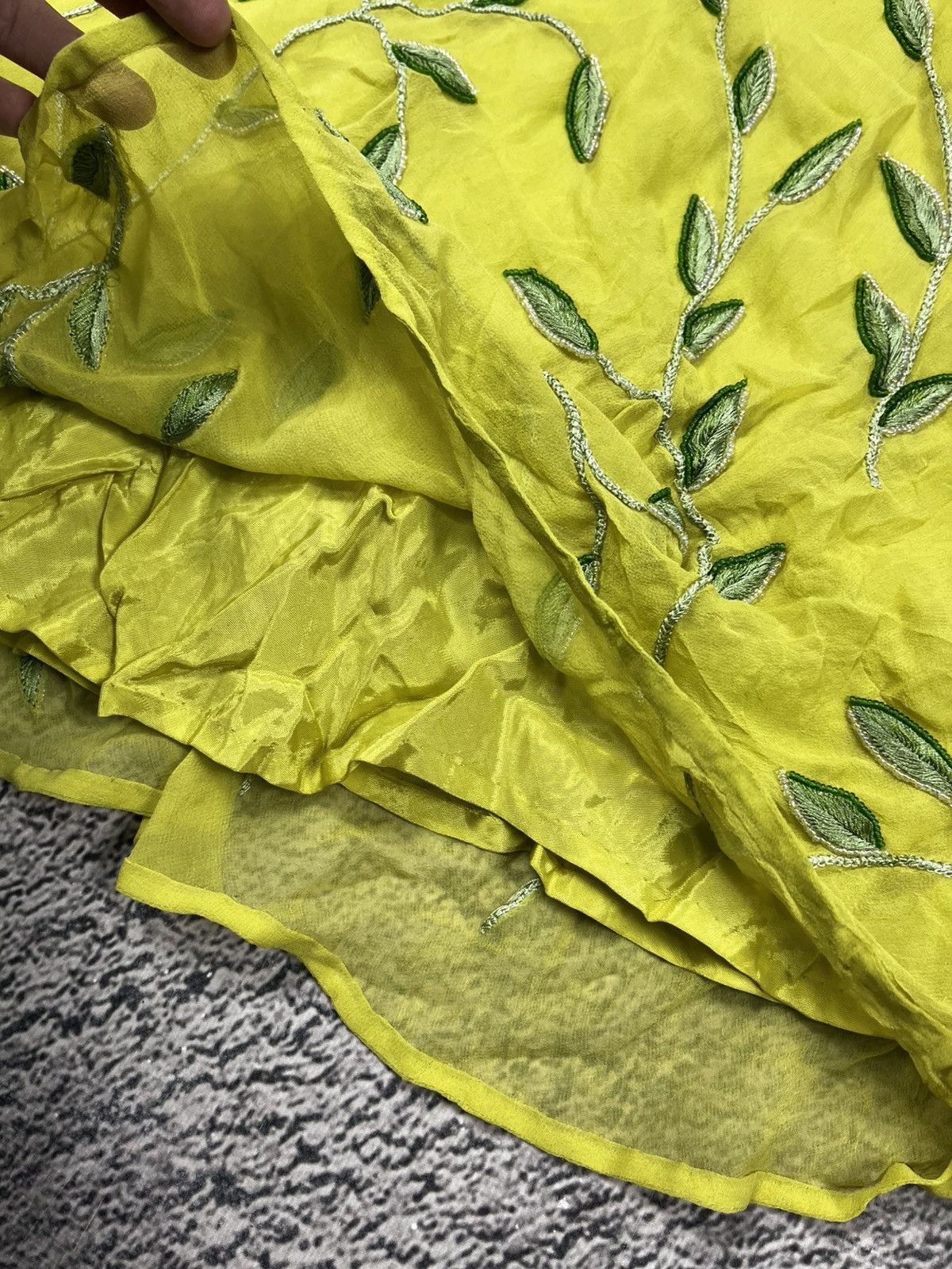 Retrofit Vintage 00s Roberto Cavalli Style Floral Silk Midi Skirt Size 32" / US 10 / IT 46 - 3 Thumbnail
