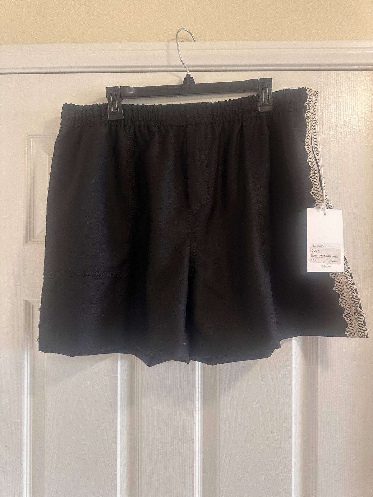 Bode Bode black lacework shorts size XXL Size US 38 / EU 54 - 1 Thumbnail
