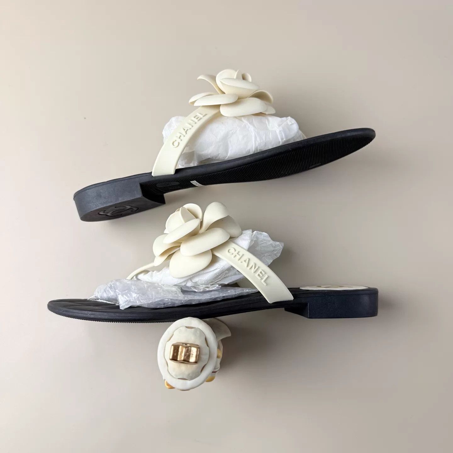 Chanel Chanel Camellia Flip-Flops Sandals Women's 37 Size US 6.5 / IT 36.5 - 5 Thumbnail