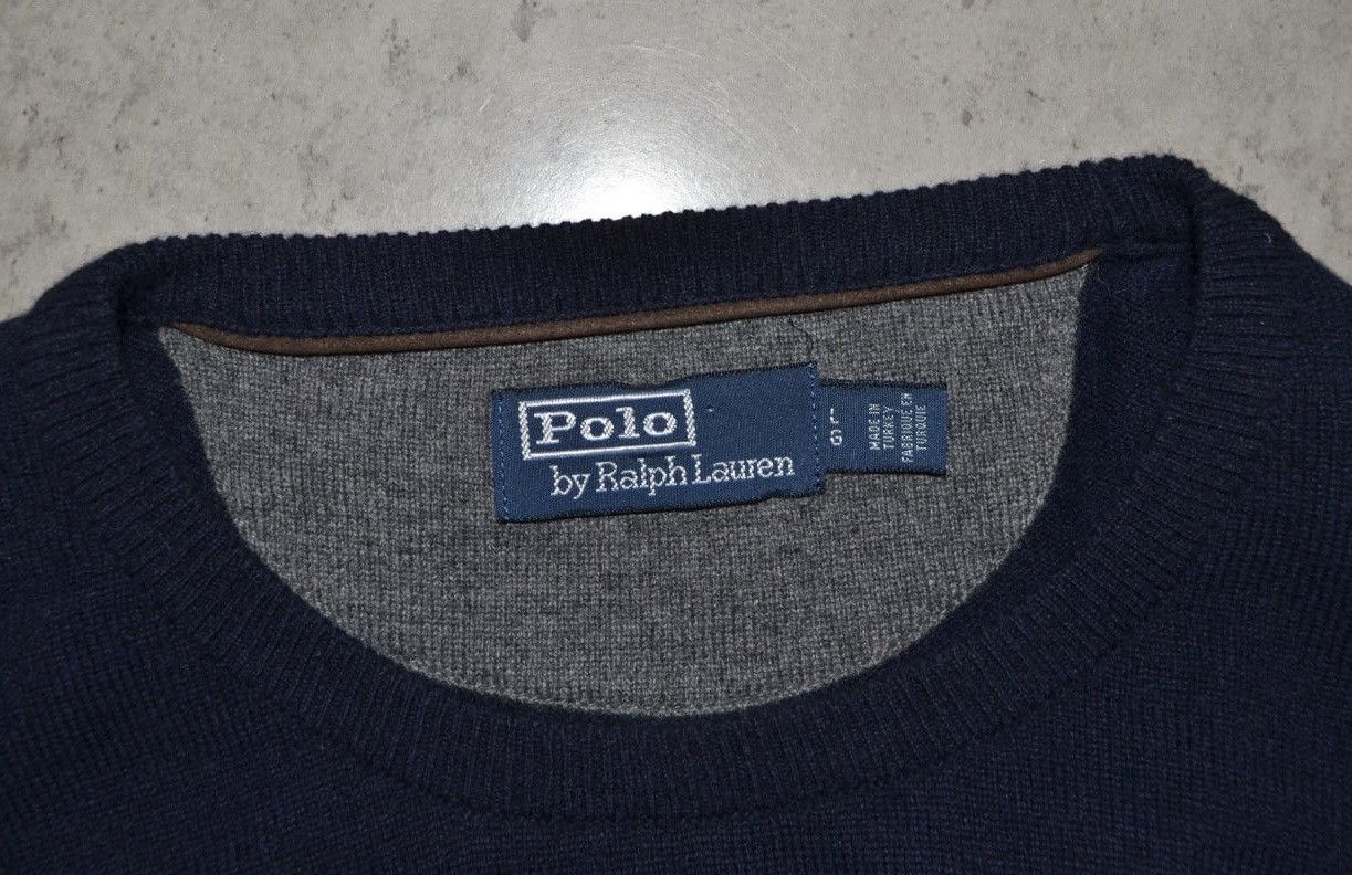 Polo Ralph Lauren Polo Ralph Lauren 100% Wool Sweater Regular Fit Blue size L Size US L / EU 52-54 / 3 - 7 Thumbnail