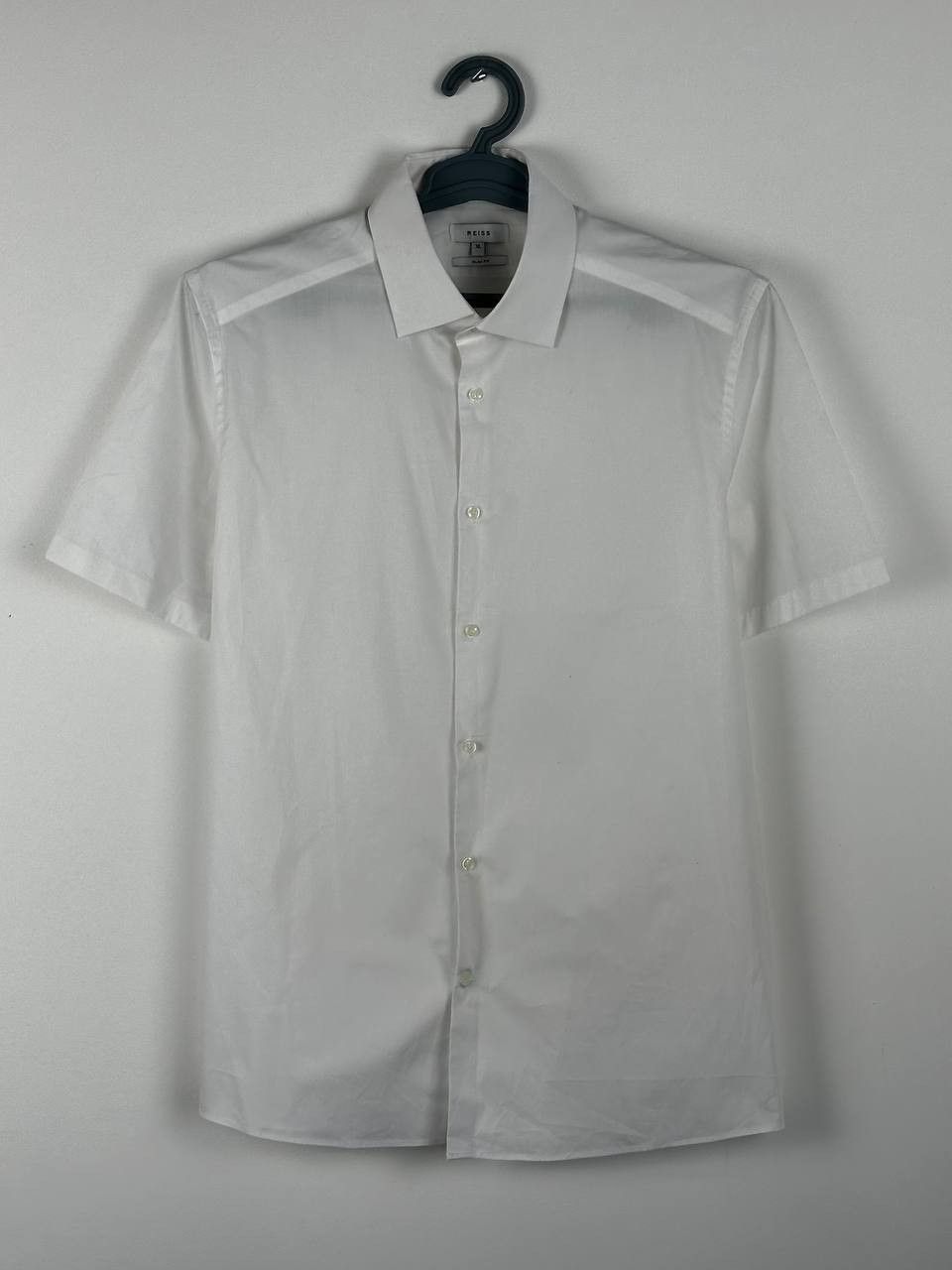 Reiss REISS Short Sleeve Men’s White Slim Shirt Size XL Size US XL / EU 56 / 4 - 1 Thumbnail