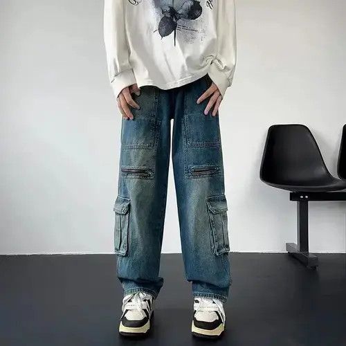 Japanese Brand × Jean Y2K Pocket Zipper Baggy Jean Size US 32 / EU 48 - 1 Thumbnail