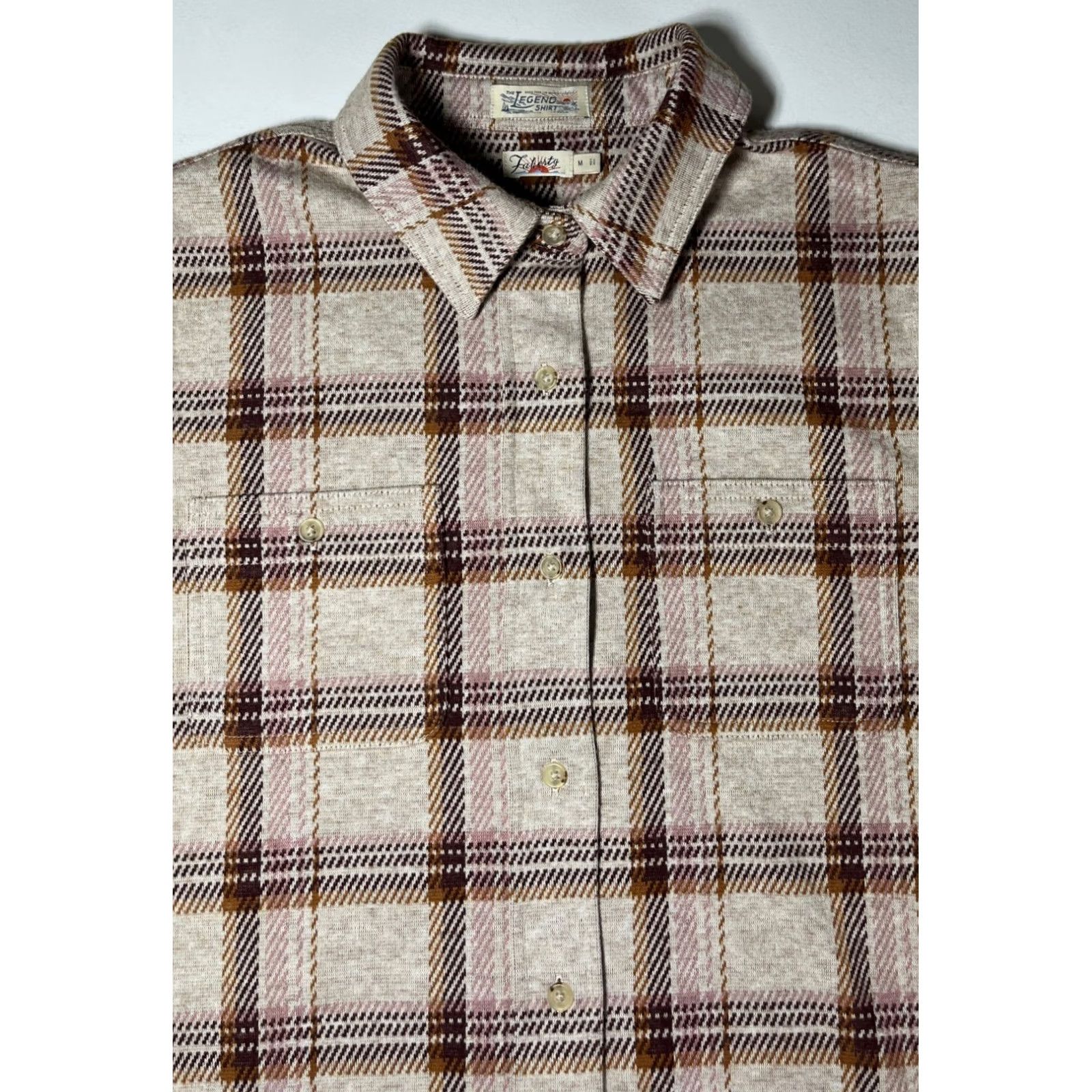 Faherty Faherty Women's Legend Sweater Shirt Plaid M Brown Button-Up Top Shirt Womens Mens Size M / US 6-8 / IT 42-44 - 4 Thumbnail