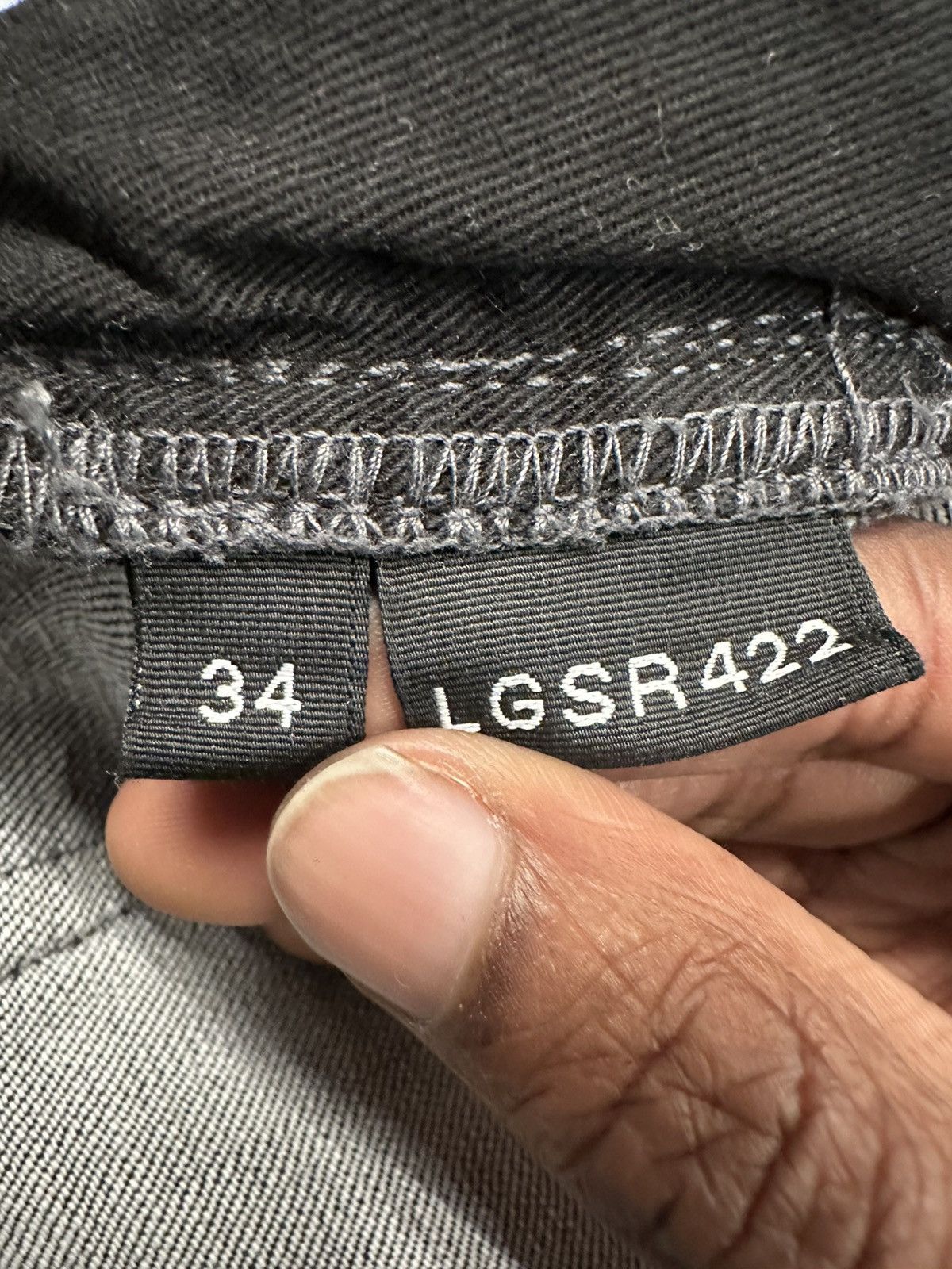 Purple Brand Purple Brand Patched Distress Grey Denim Jeans Size 34 Size US 34 / EU 50 - 5 Thumbnail