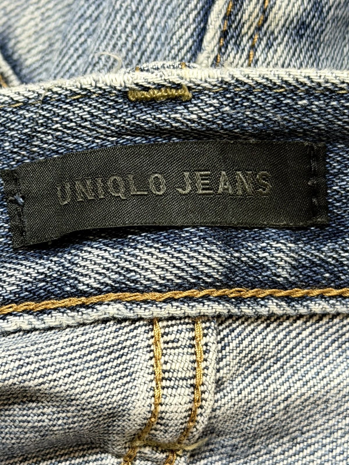 Uniqlo Vintage Y2K Uniqlo Light Faded Wash Distress Straight Leg Size US 32 / EU 48 - 9 Thumbnail