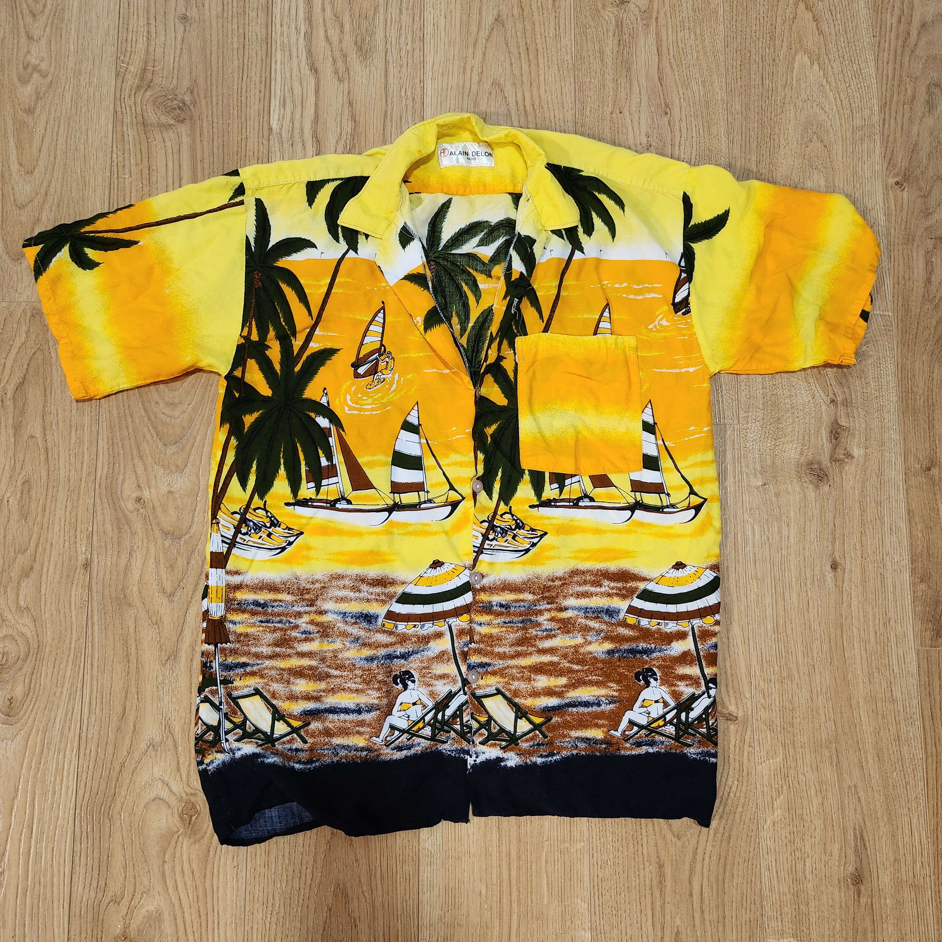 Other × Vintage Alain Delon Beach Shirt Size US M / EU 48-50 / 2 - 1 Thumbnail